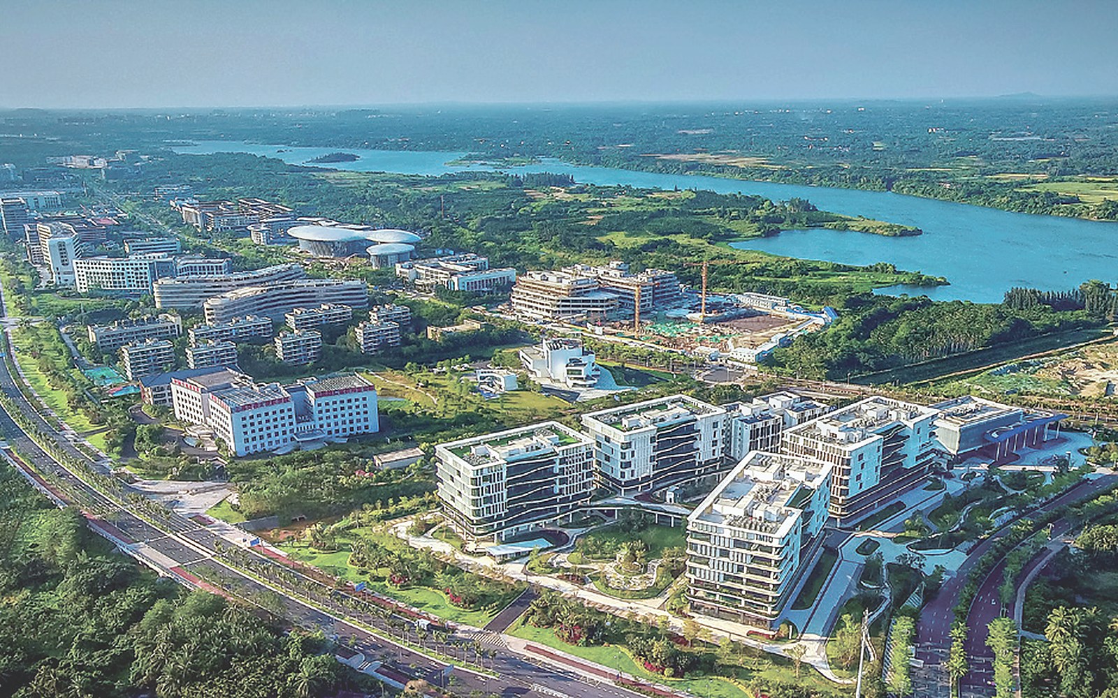 Aerial view of Boao Lecheng International Medical Tourism Pilot Zone in Hainan